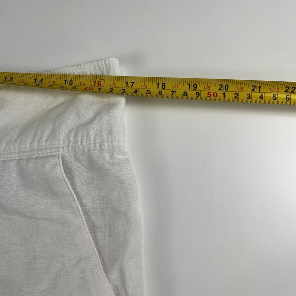 Columbia women short Linen blend white size 10 - Picture 8 of 10